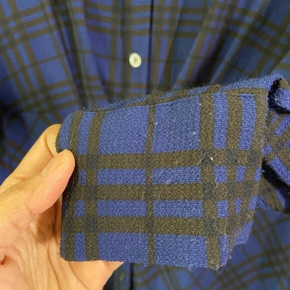 Thakoon collective blue plaid shirtdress size 6 - Picture 10 of 12